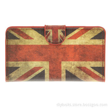 Retro UK Flag Pattern Leather Case with Credit Card Slots and Holder for Sony Xperia E1